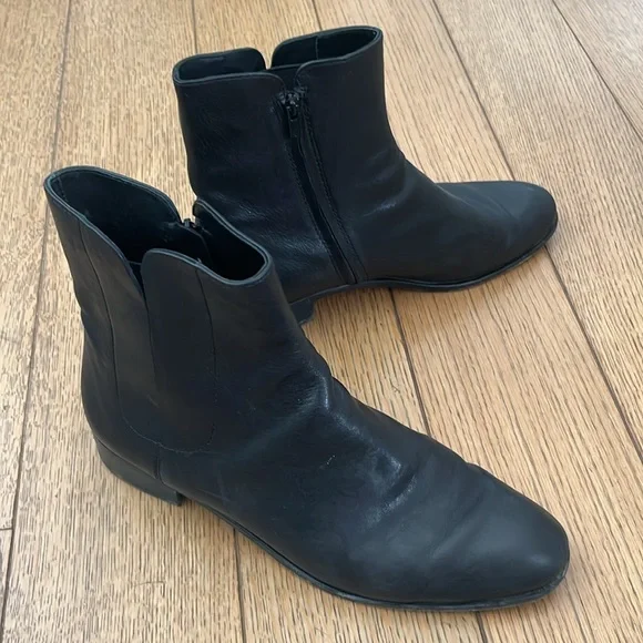 Loeffler Randall Ronnie Slim Tall Ankle Boots with Welt Size 11.5